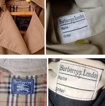 étiquette burberry original